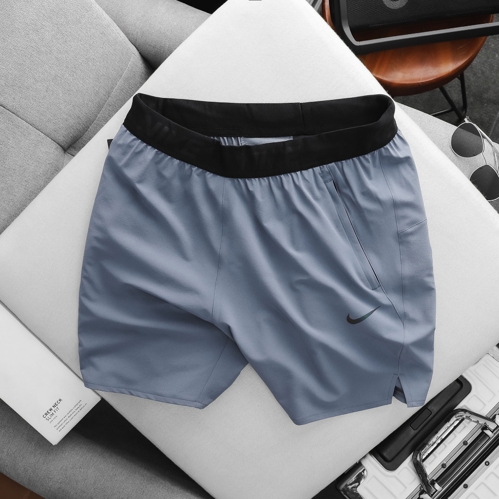 Quần short thể thao Nam form ngắn vải dù mượt mát co giãn nhẹ hàng chuẩn hãng