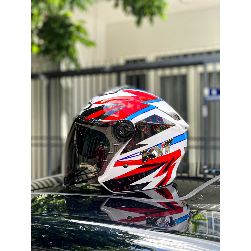 Nón bảo hiểm 3/4 2 kính ROYAL M668 tem DARGON BOY tặng logo KYT chính hãng