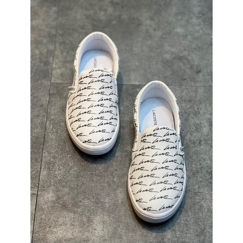 Lacoste Jump Serve Slip-On Signature Logo Canvas Sneaker NEW  Form basic rất dễ phối đồ
