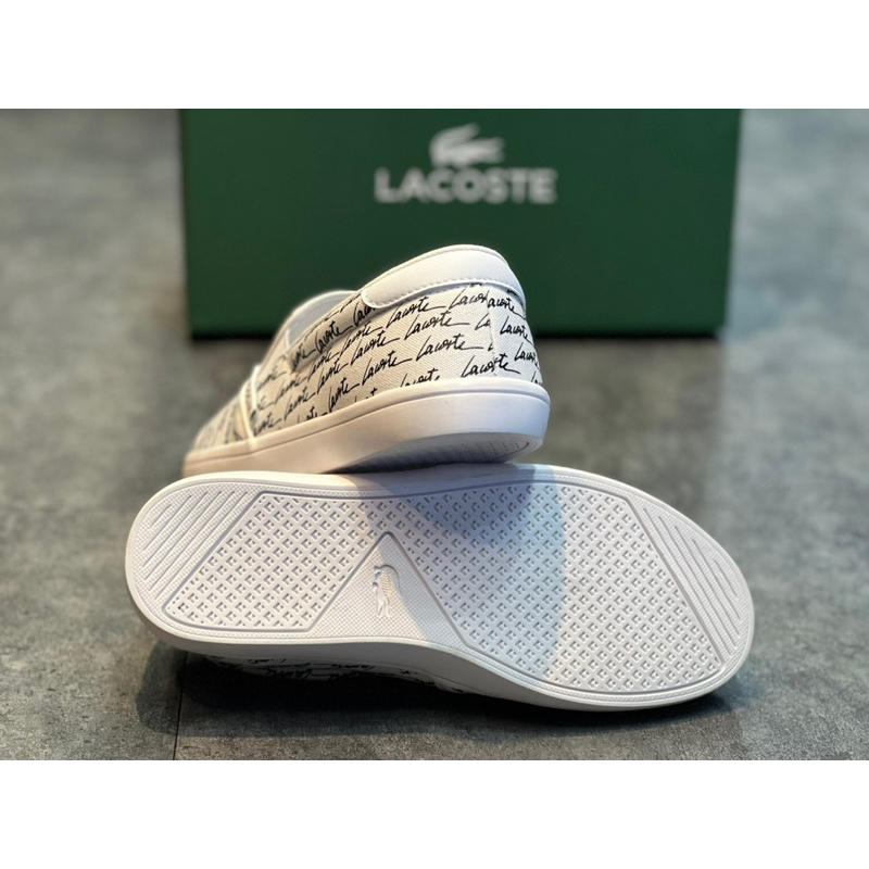 Lacoste Jump Serve Slip-On Signature Logo Canvas Sneaker NEW  Form basic rất dễ phối đồ