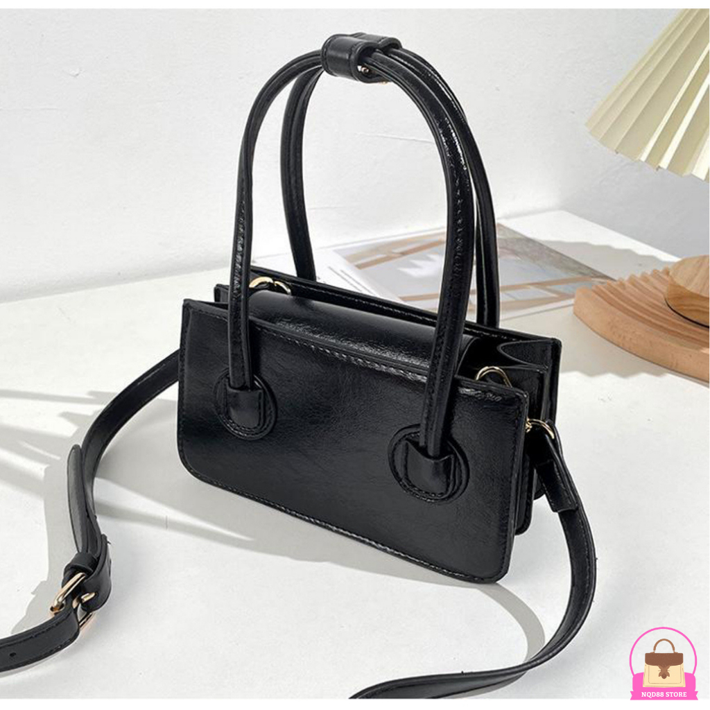 Túi xách nữ, túi đeo chéo xách tay hot trend da trơn mềm đẹp đi chơi thời trang phong cách Hàn Quốc NQD88 TX56