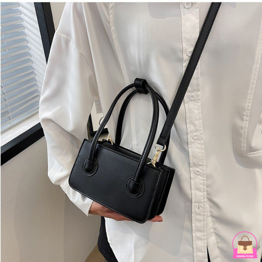 Túi xách nữ, túi đeo chéo xách tay hot trend da trơn mềm đẹp đi chơi thời trang phong cách Hàn Quốc NQD88 TX56