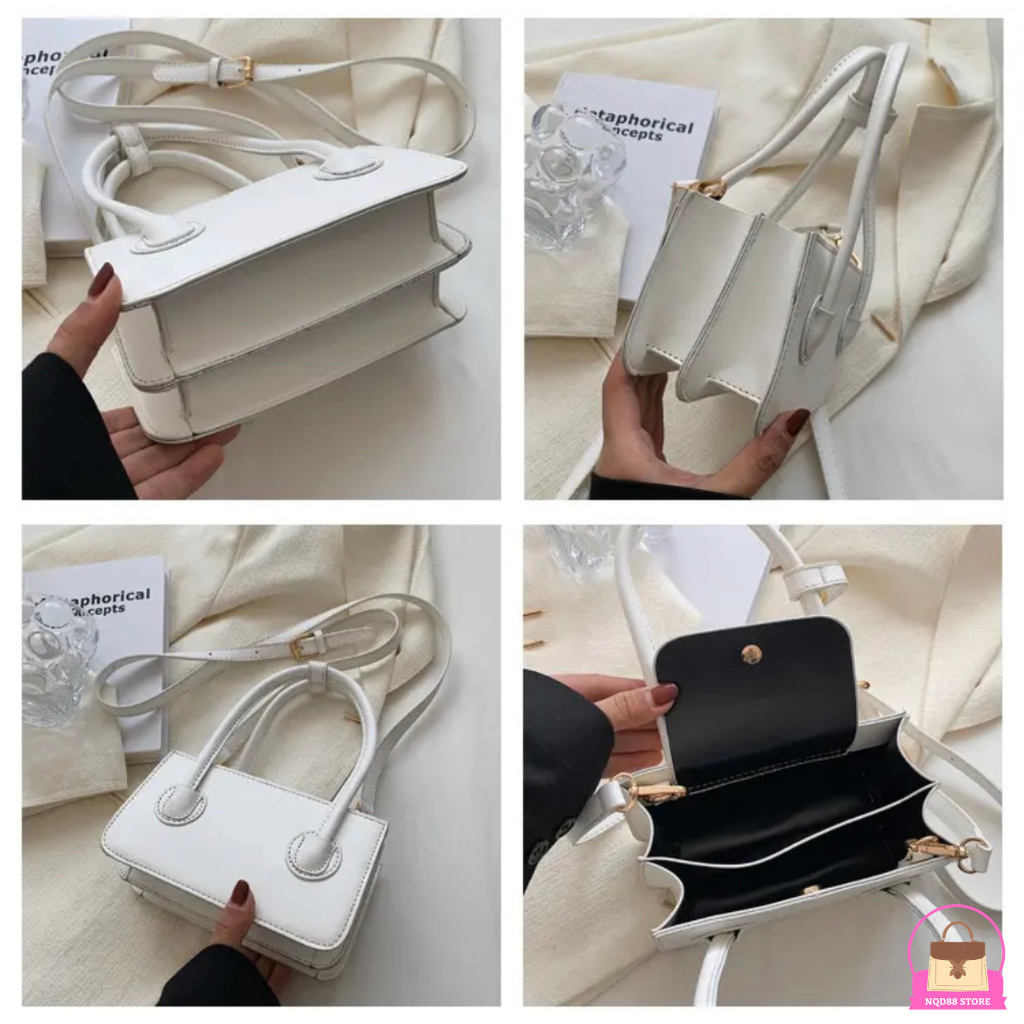 Túi xách nữ, túi đeo chéo xách tay hot trend da trơn mềm đẹp đi chơi thời trang phong cách Hàn Quốc NQD88 TX56
