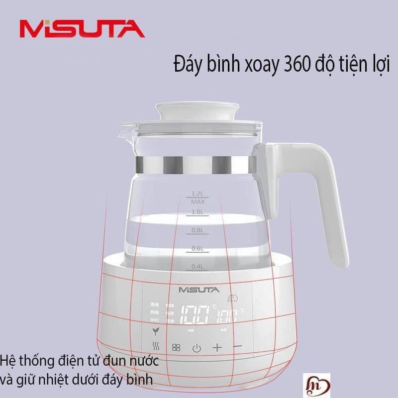 Máy đun nước pha sữa giữ nhiệt Misuta có điều khiển, máy giữ ấm nước pha sữa [Bảo hành 12 tháng]