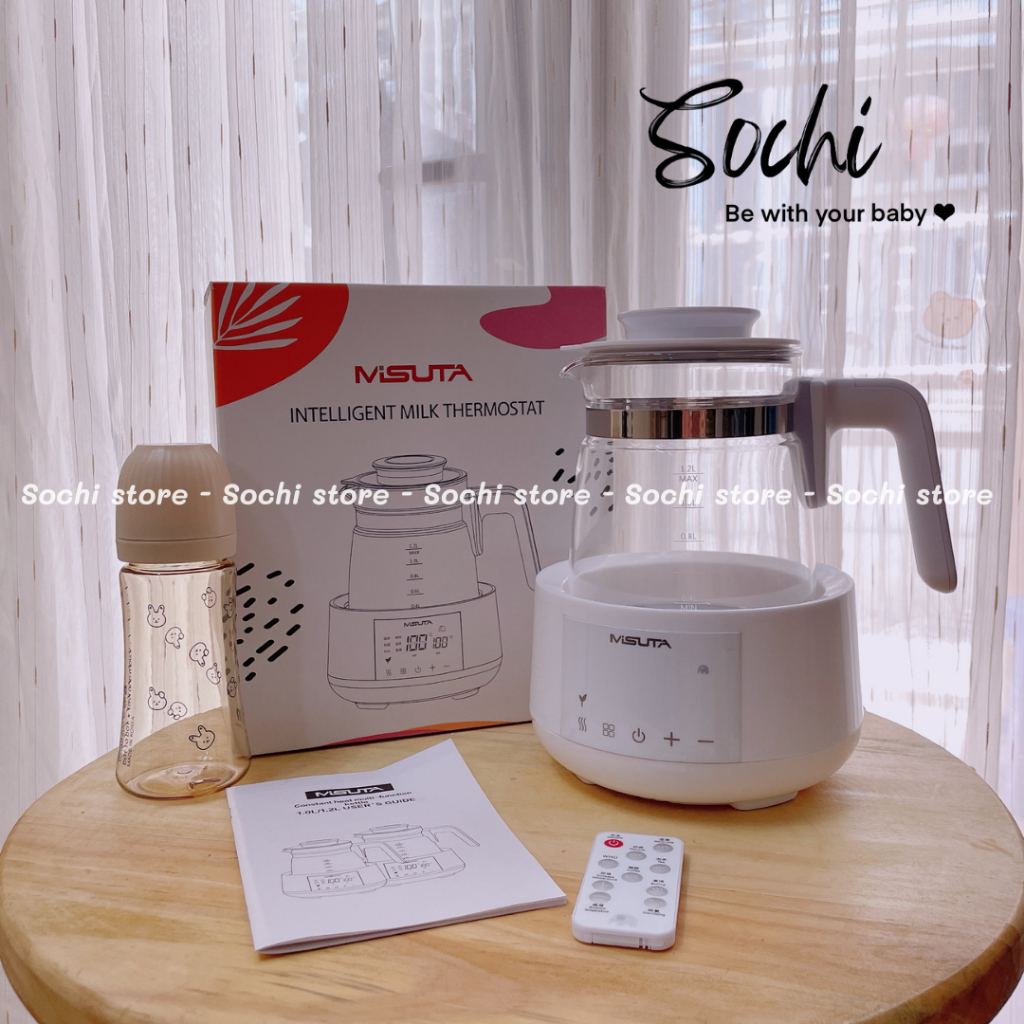 Máy đun nước pha sữa giữ nhiệt Misuta có điều khiển, máy giữ ấm nước pha sữa [Bảo hành 12 tháng]