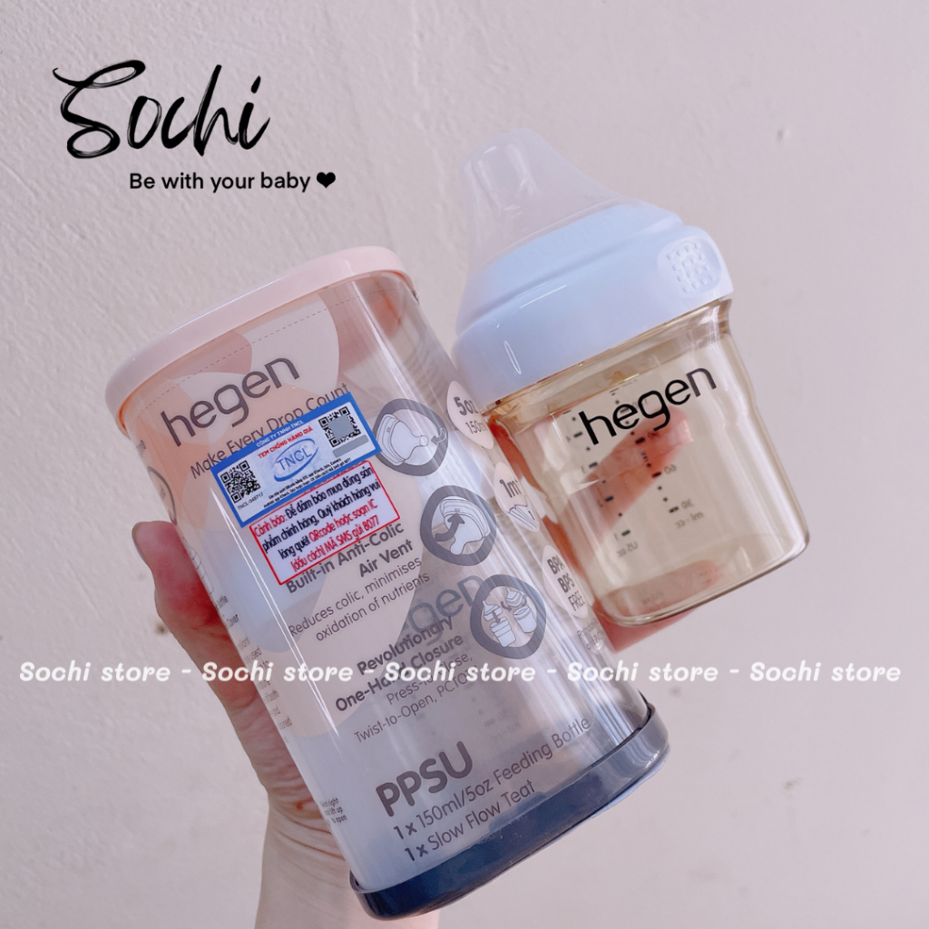 Bình sữa Hegen chính hãng đủ size 60ml/ 150ml /240ml / 330ml