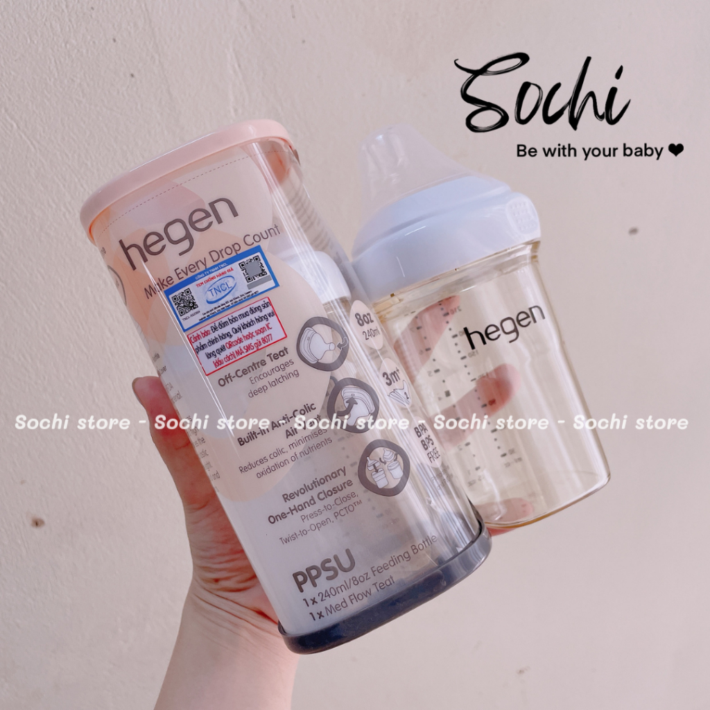Bình sữa Hegen chính hãng đủ size 60ml/ 150ml /240ml / 330ml