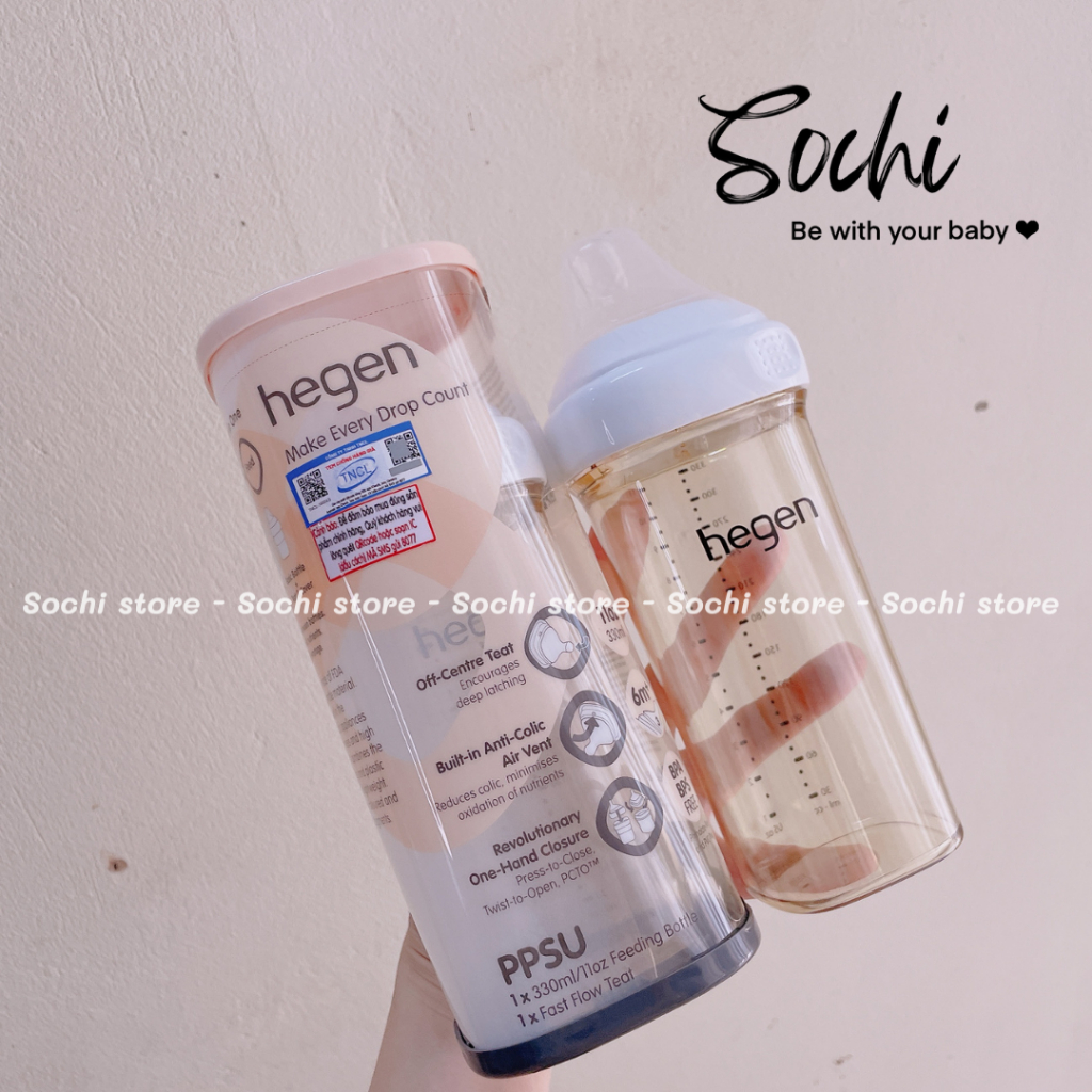 Bình sữa Hegen chính hãng đủ size 60ml/ 150ml /240ml / 330ml