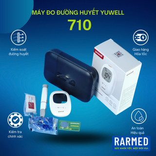 Máy đo đường huyết Yuwell Accusure 710 + 10 kim + 10 que thử + thiết bị lấy máu