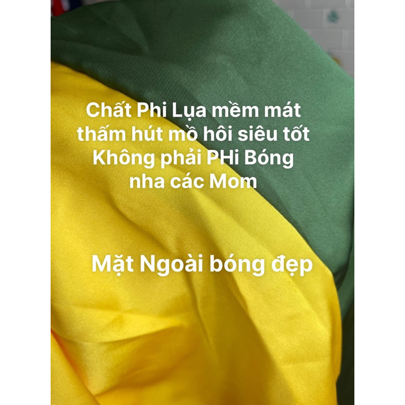 Bộ bà ba lụa ghép bé trai bé gái KHÔNG kèm khăn