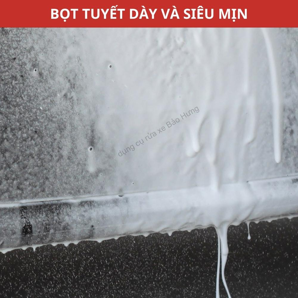 Bình Foam Tạo Bọt Tuyết Rửa Xe 1L Mẫu Mới Cao Cấp Gắn Súng Máy Rửa Xe - Bình Phun Xịt Cao Áp Trong Suốt Rửa Xe Máy Ô Tô