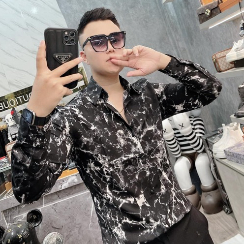 Sơ Mi Nam Vải Lụa Mềm Không Nhăn Không Phai Không Xù