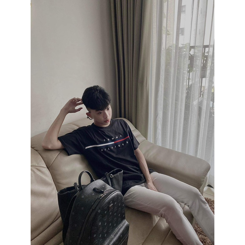 Áo thun TM chữ kí + basic hàng loại 1 chuẩn cao cấp full bao bì tag mác