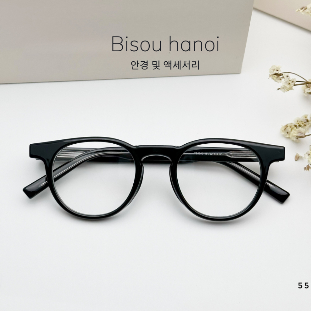 Kính gọng cận acetate thời trang hàn quốc nam nữ dáng tròn MM009 𝐆𝐂𝐓𝐑𝟓𝟓𝟓𝟐