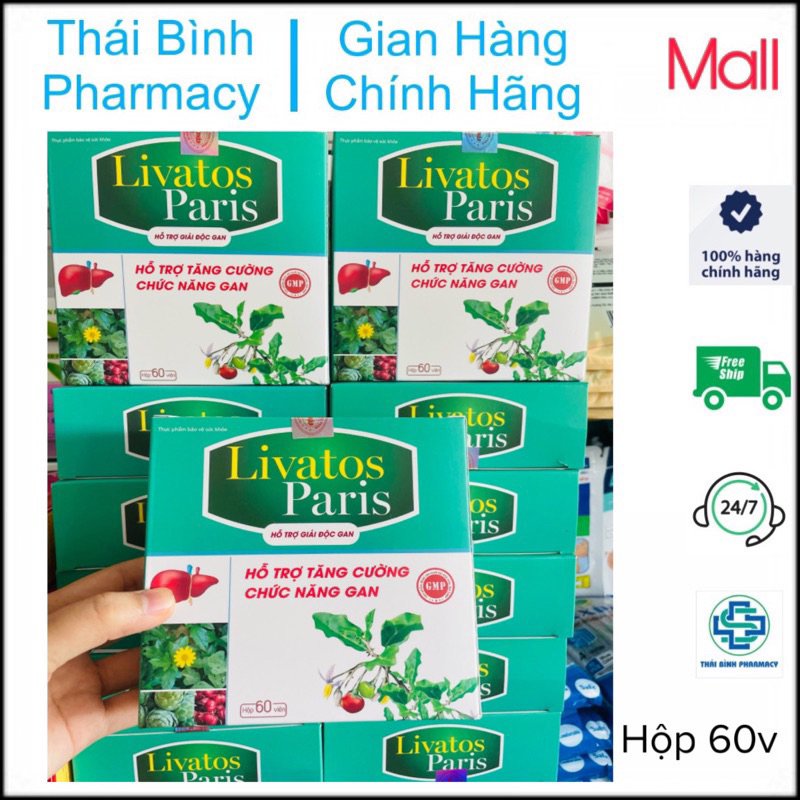 Livatos Paris Hộp 60v - Giải Độc Gan, Tăng Cường Chức Năng Gan