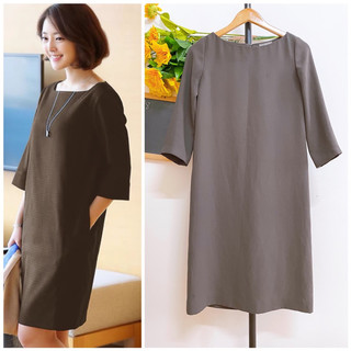 Đầm Công Sở, Hai Lớp, Khoá Kéo YKK, 2hand