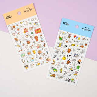 Bapandfriends_ Clear sticker nhân vật L.ine và Mickey