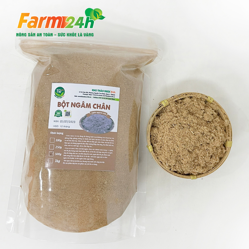 Bột ngâm chân thảo dược của người Dao đỏ, giúp lưu thông máu huyết, giảm đau nhức, giải tỏa căng thẳng | Farm24h