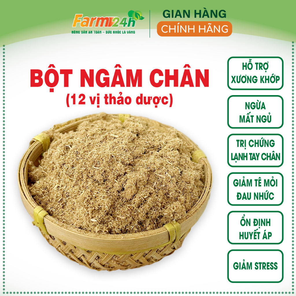 Bột ngâm chân thảo dược của người Dao đỏ, giúp lưu thông máu huyết, giảm đau nhức, giải tỏa căng thẳng | Farm24h