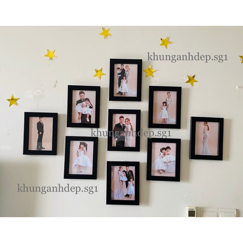 Khung ảnh 13x18 để bàn và treo tường cao cấp mặt kính đẹp giá rẻ.