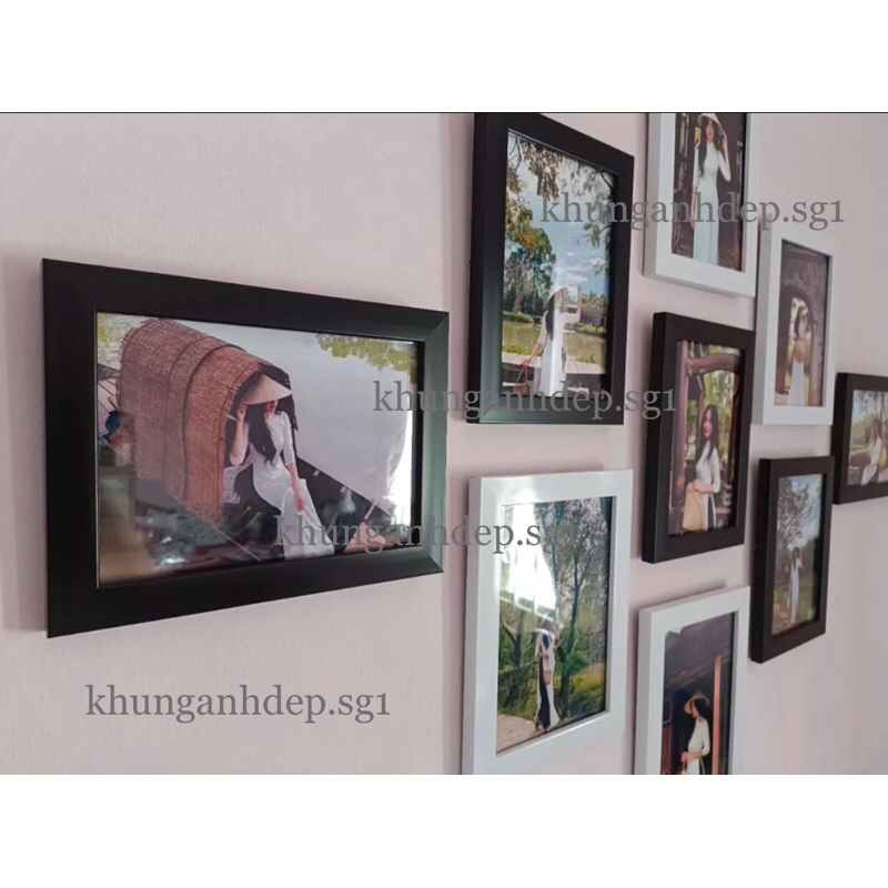 Khung ảnh 13x18 để bàn và treo tường cao cấp mặt kính đẹp giá rẻ.