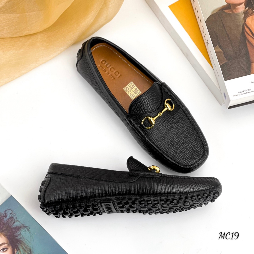 Giày da nam moccasins - Da bò cao cấp