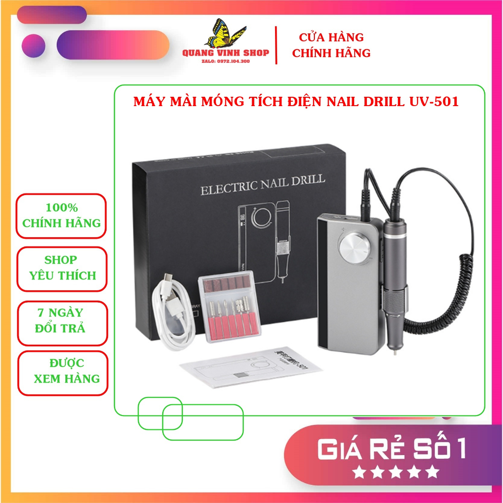 Máy mài móng tích điện NAIL DRILL UV-501