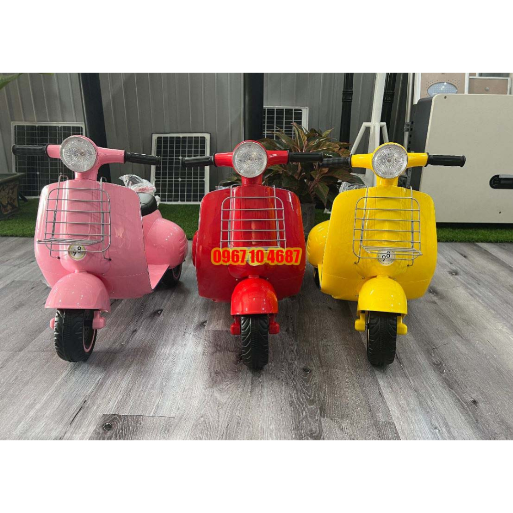 Xe máy điện vespa cho bé 6288S - Xe máy Vespa cho bé, Xe máy điện cho bé đủ màu có kèm sạc