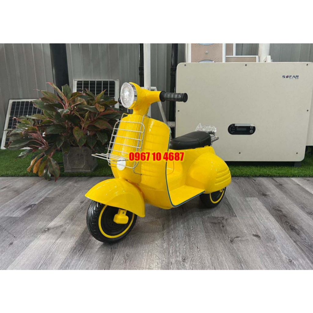 Xe máy điện vespa cho bé 6288S - Xe máy Vespa cho bé, Xe máy điện cho bé đủ màu có kèm sạc