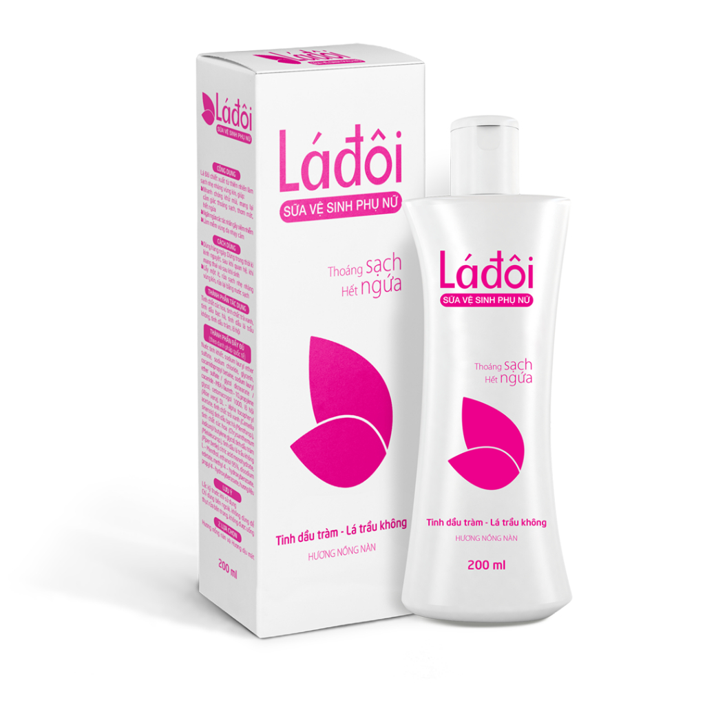 Sữa vệ sinh phụ nữ LÁ ĐÔI 200ml làm sạch tác nhân gây ngứa, mùi và viêm nhiễm phụ khoa