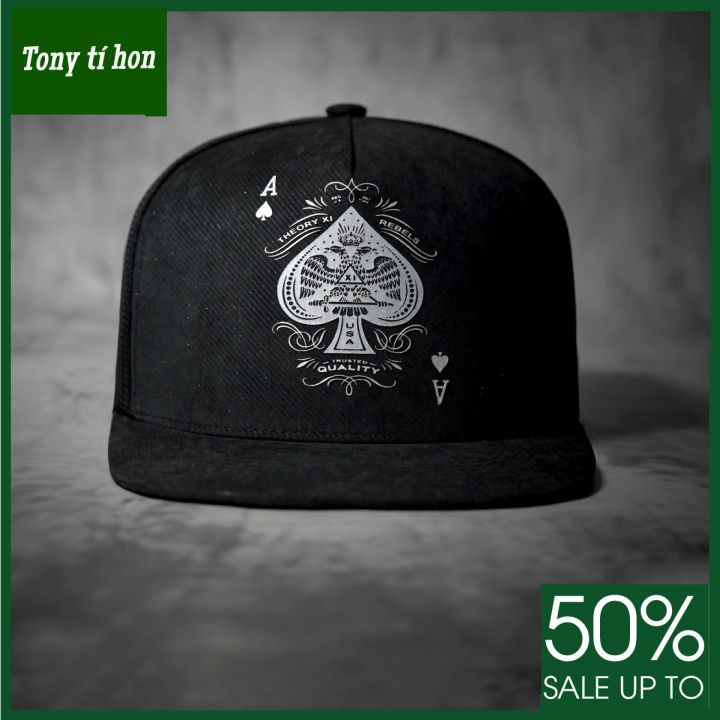 Tony tí hon_ tặng quà khi mua_Mũ nón kết lưỡi trai Snapback Át chủ cao cấp thời trang nam nữ cao cấp