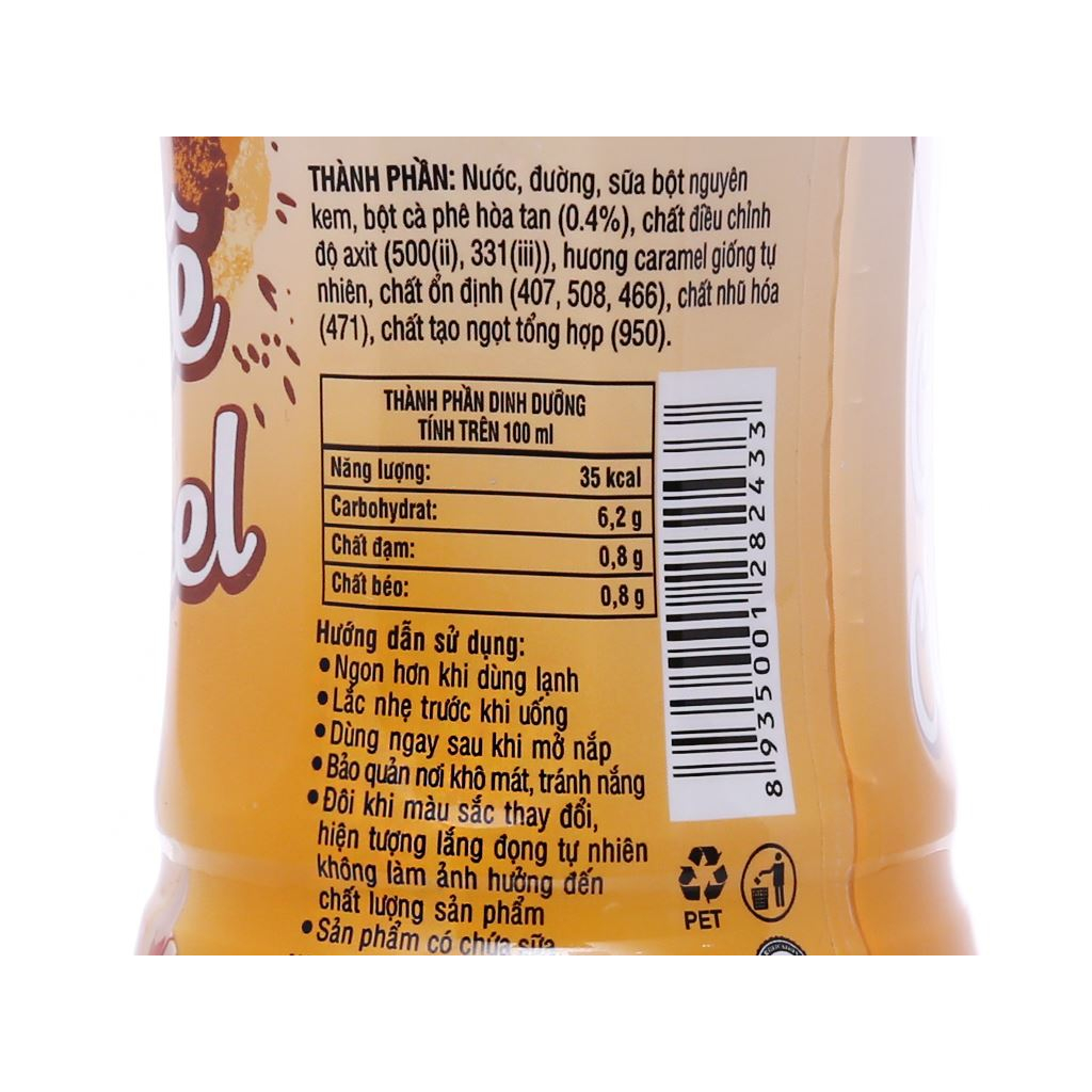 Thùng 24 chai cà phê caramel KIRIN LATTE 345ml / Lốc 6 chai cà phê KIRIN LATTE caramel 345ml