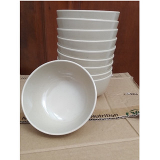 Chén cơm nhựa Melamine màu Nâu trơn