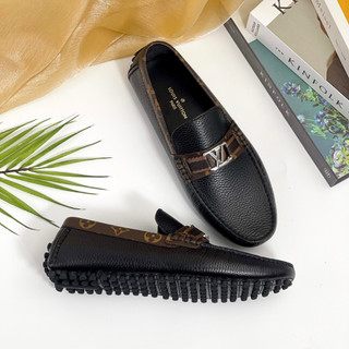 Giày da nam LV giày lười LV giày mocasin LV MC07 Da bò cao cấp