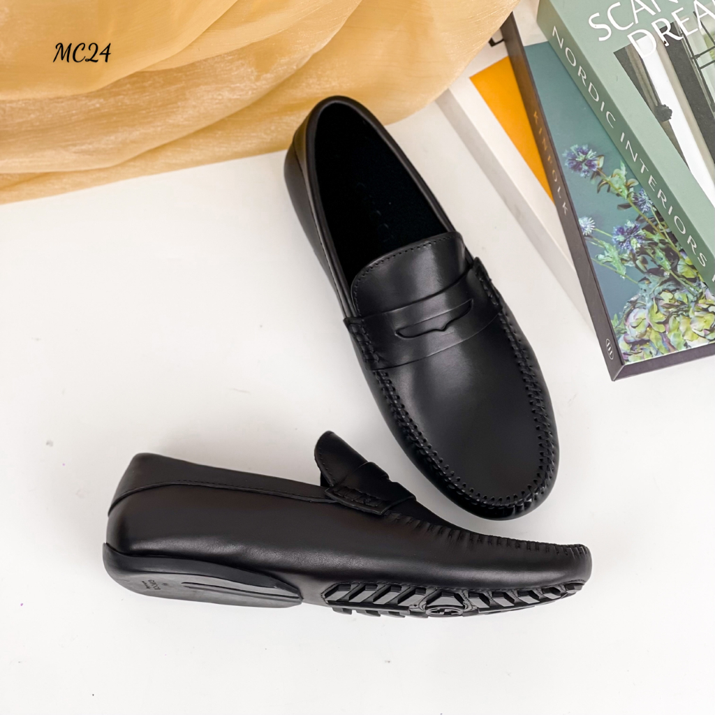 Giày da nam moccasins - Da bò cao cấp