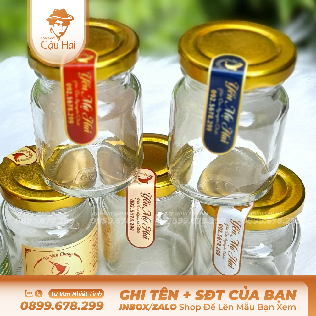 500 TEM YẾN CHÈN TÊN+SDT CỦA BẠN KT 1.5x6 cm