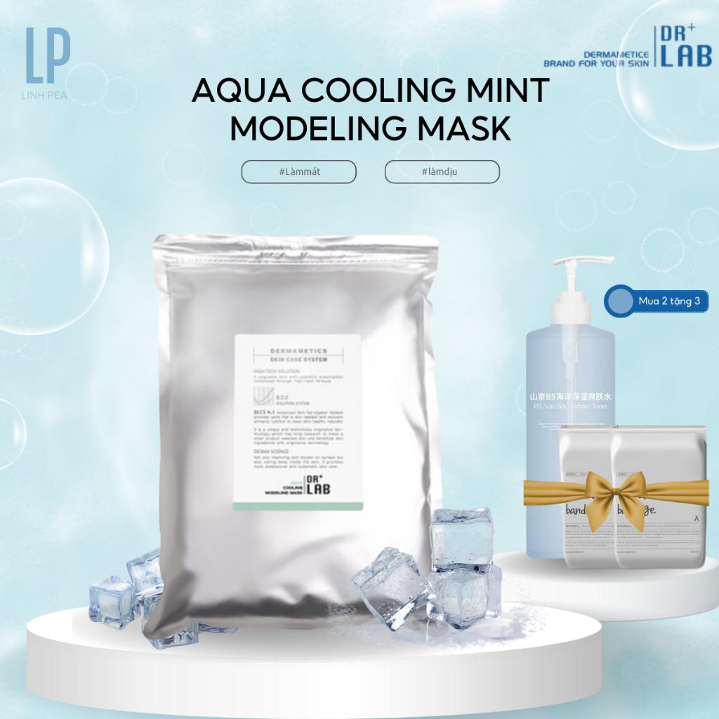 Mặt nạ thạch dẻo cao cấp DR+LAB AQUA COOLING làm mát làm dịu cấp ẩm cho da dr+lab modelling mask