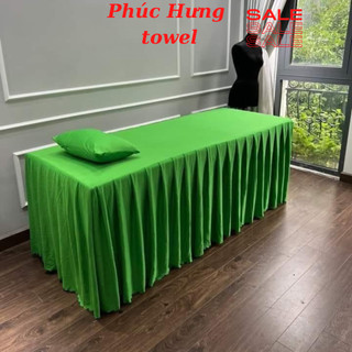 Ga thun trải giường spa, drap giường gội, nối mi, chất vải thun đẹp nhiều màu