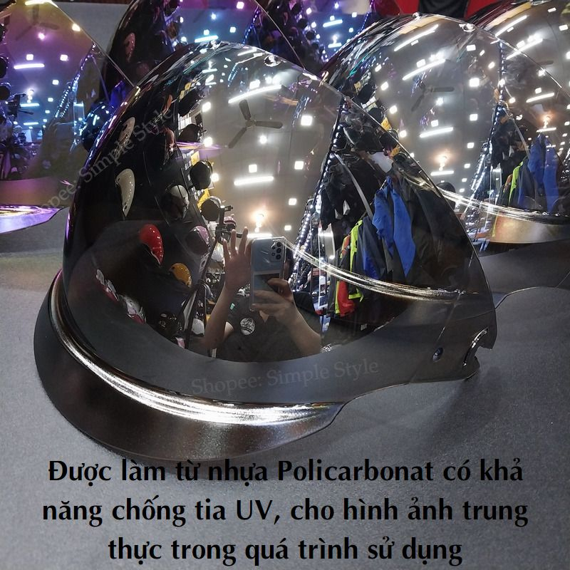 KÍNH ROYAL M139 , Kính âm rời thay thế cho mũ bảo hiểm Royal M139  Kính CHÍNH HÃNG