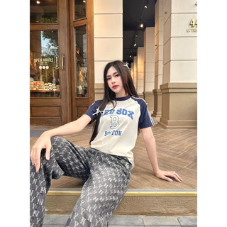 (HÀNG XUẤT XỊN) Áo thun phối tay 3118-3041 M/L/B TEE  full tag-code  Size S M L