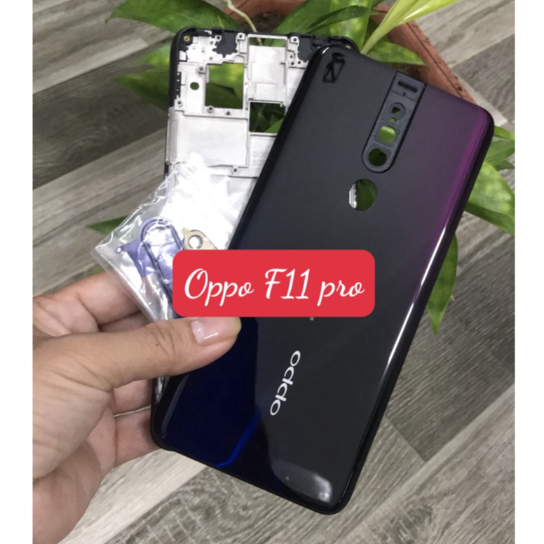 Bộ Vỏ + Sườn Oppo F11 Pro -kèm nút bấm , kính camera