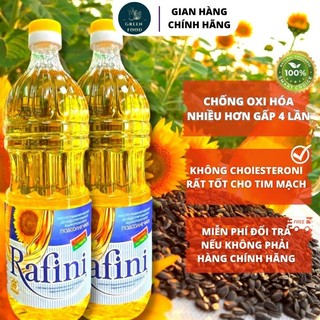 Dầu ăn hướng dương Nga Rafini , Blago, Kubanochka chai 1 lít