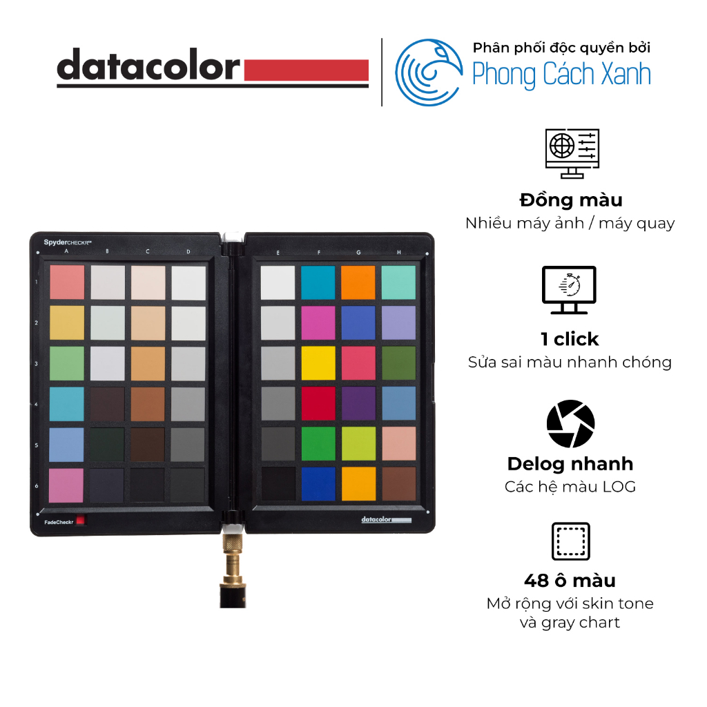 Cân màu cảm biến máy chụp / máy quay Datacolor SpyderCHECKR- Hàng Chính Hãng