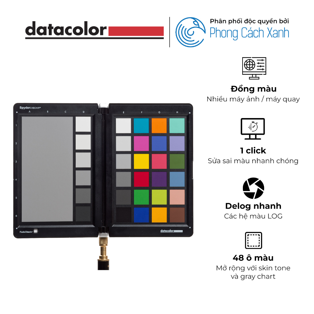 Cân màu cảm biến máy chụp / máy quay Datacolor SpyderCHECKR- Hàng Chính Hãng