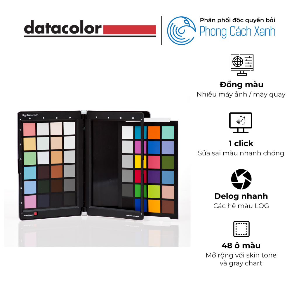 Cân màu cảm biến máy chụp / máy quay Datacolor SpyderCHECKR- Hàng Chính Hãng