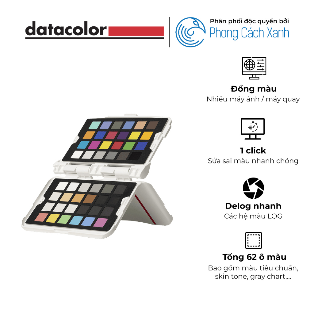 Cân màu cảm biến máy chụp / máy quay Datacolor Spyder Checkr Photo - Hàng Chính Hãng