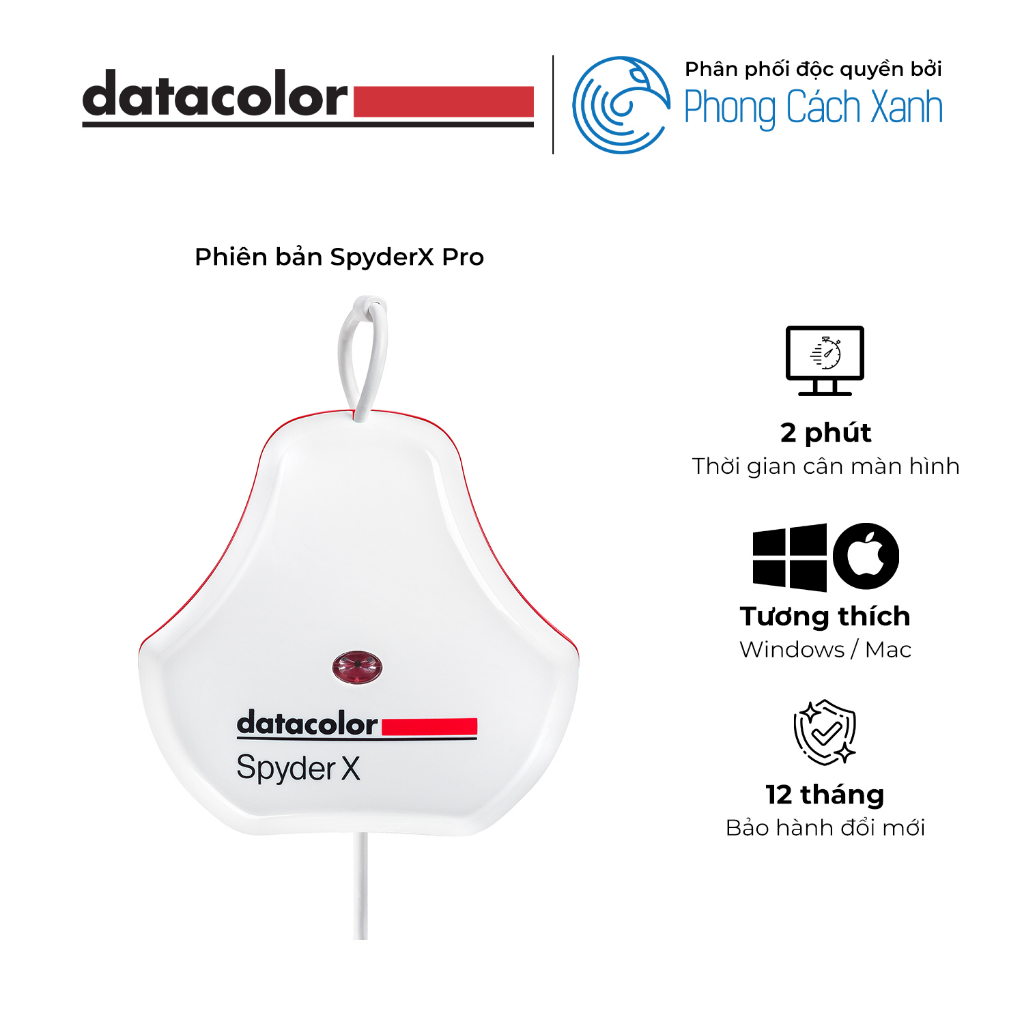Thiết bị cân màu màn hình máy tính Datacolor SpyderX Pro - Hàng Chính Hãng