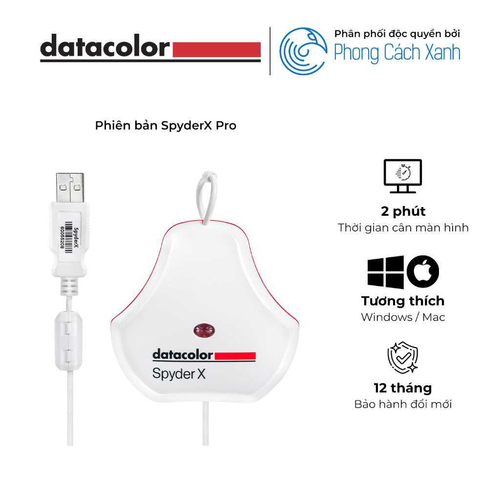 Thiết bị cân màu màn hình máy tính Datacolor SpyderX Pro - Hàng Chính Hãng