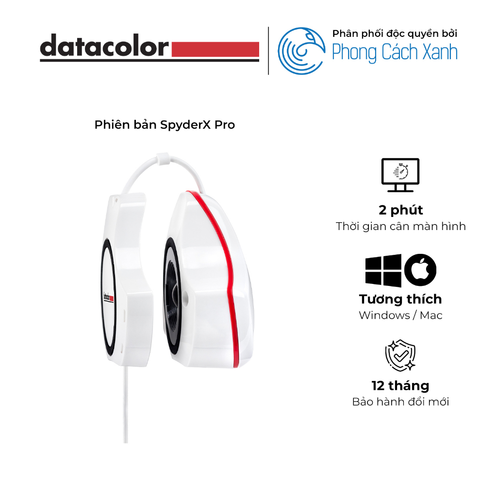 Thiết bị cân màu màn hình máy tính Datacolor SpyderX Pro - Hàng Chính Hãng