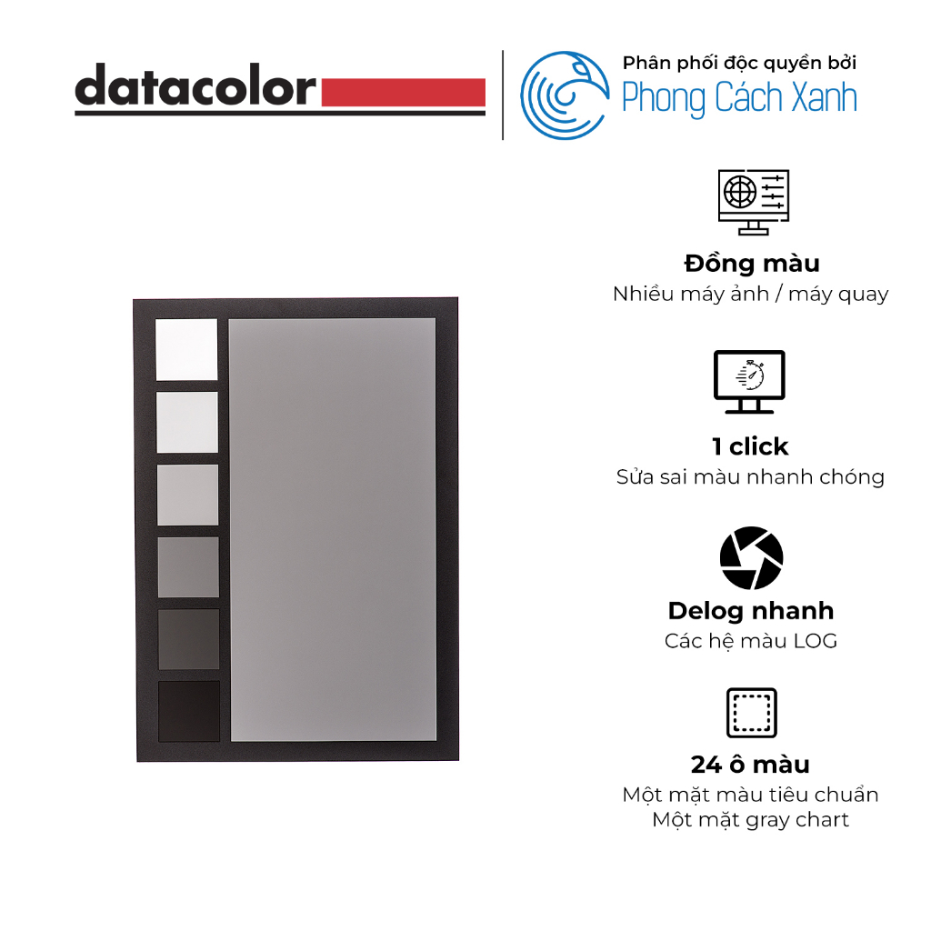 Cân màu cảm biến máy ảnh/máy quay Datacolor SpyderCheckr24 - Hàng Chính Hãng